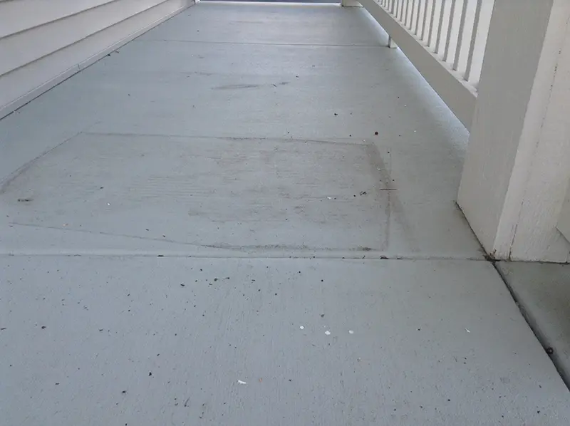 Porch Refinishing before