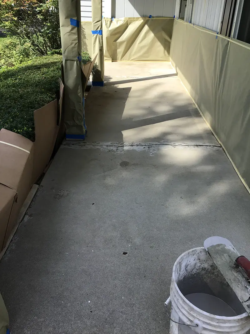 Decorative Concrete before