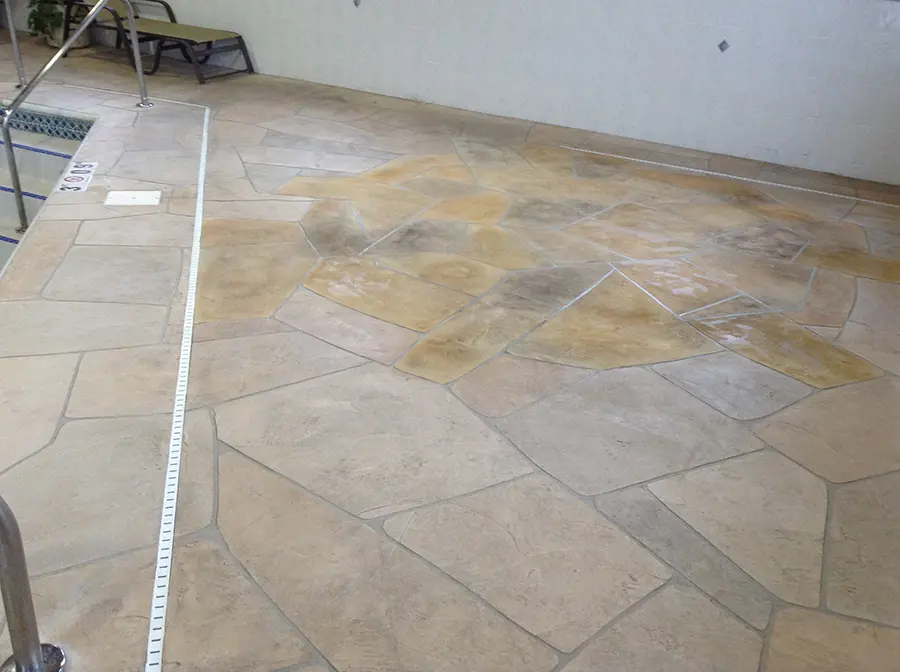 Pool deck refinishing